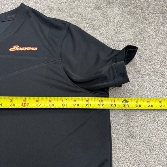 Nike Dri-Fit Oregon State Beavers T-Shirt Womens XL Black V-Neck Activewear Tee - Picture 10 of 12